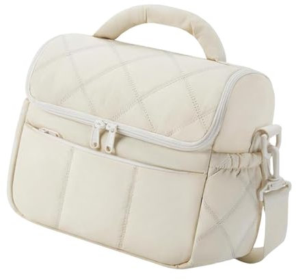 rockible Bolsa térmica térmica para Almuerzo, lonchera, Bolsa para Viajes de Oficina, Beige