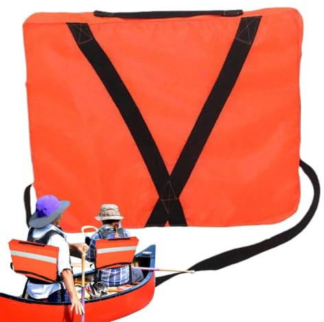 Throwable Life Preserver | Orange Throwable Flotation Kissen | 18x14 -Zoll hohe Auftriebssicherheit Lebensdauer für Rettungsfloß -Kajak -Boots -Paddel -Brettkanu, zuverlässige Sichtbarkeitslösung