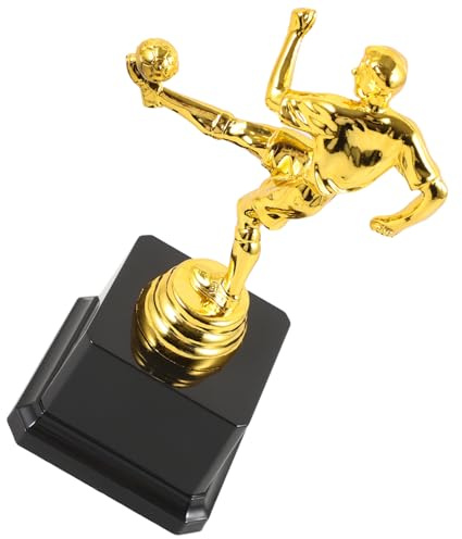 Gatuida Coppa Calcio in Plastica di Decorazione da Tavolo per Premiazioni e Tornei Leggero e Dettagliato Coppa Calcio per Festa e Competizioni Sportive