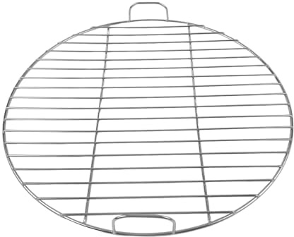 Runder Grillrost aus Edelstahl mit Griff, kompatibel 7432 und 57 cm Holzkohle-Kugelgrills(55cm)