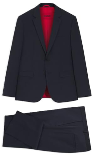 HUGO Herren Anzug Extra Slim Fit aus Schurwolle 50540141 4063546704159-44