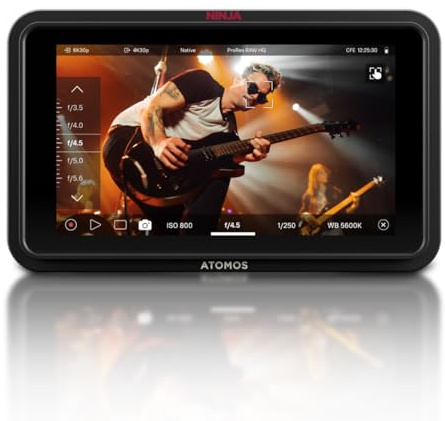 Atomos Ninja RAW 5,2 HDR Monitor-Recorder – 1500 Nits, ProRes & ProRes RAW bis 6Kp30, 4K60p HDMI, CFexpress & USB-C, Kamerasteuerung