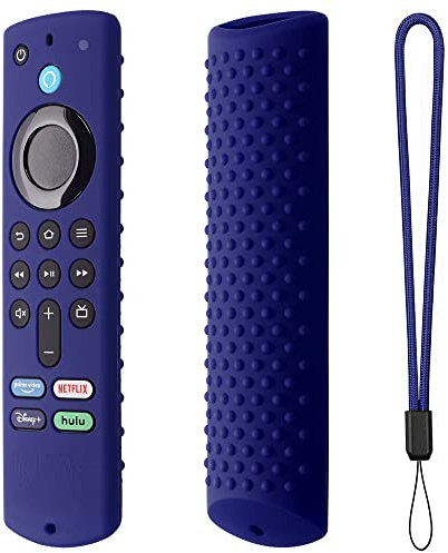 Protective Cover for Fire TV Stick (3rd Gen) Third Generation Remote Control Soft Silicone Case Sleeve Anti-drop and Dustproof Protector Shell (Dark blue)