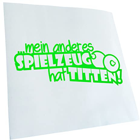 Autoaufkleber - ...mein anderes Spielzeug hat Titten Aufkleber für Auto, Laptop, Fahrrad, LKW, Motorrad mehrfarbig JDM Decal Racing