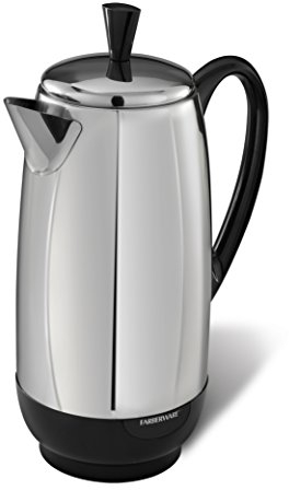 Farberware FCP412 12-Cup Percolator, Stainless Steel