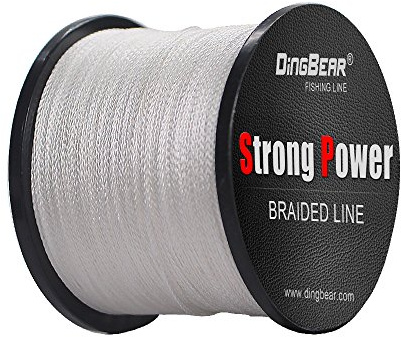 Dingbear 437Yd/400m 85LB/0.45mm White Strong Pull Generic Braided Fishing Line Fishing Line