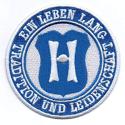Bienpatch Aufnäher 'Tradition und Leidenschaft' - 1 Stück, Rund, Patch - 8 x 8cm, Sport, Traditionell/Vintage mit Leidenschaft