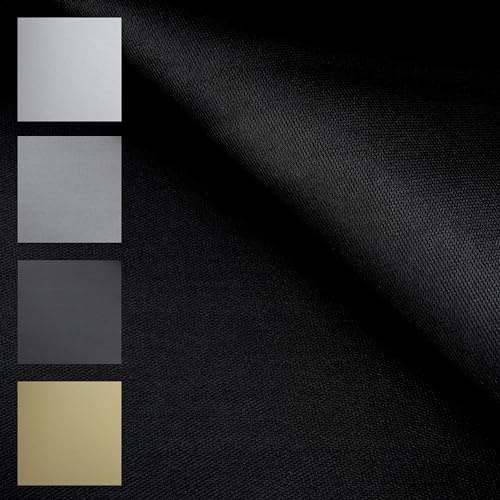 TENDAGGIMANIA Dachhimmel Stoff - Farbe SCHWARZ 1440 - MASSNAHME: L.2,5 MT X H.1,5 MT - Muster: Nido d'Ape