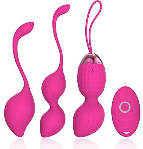 Kegel-Übungsbälle 2-in-1-Gewichte & Massageball Ben Wa Balls Kegelbälle Anfänger & Vergnügen - Blasenkontrolle & Stärkung des Beckenbodenmuskels (Pink)