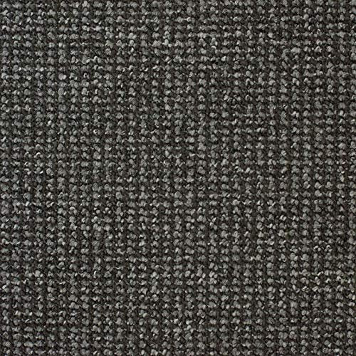 247Floors Marbella Hardwearing Loop Pile Carpet Felt Back Stain Resistant (Dark Grey, 4.5m x 4m / 14ft 9 x 13ft 1)