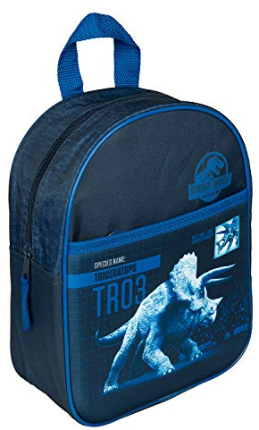 Undercover JURP7150 - Rucksack mit 3D Fronttasche, Jurassic World, für Kindergarten und Freizeit, ca. 28 x 22 x 10,5 cm, Dunkelblau