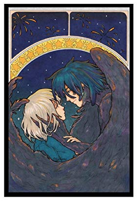 HUANGCHOU Anime-Poster Howl's Moving Castle 12 Leinwandposter Schlafzimmer Dekor Sportlandschaft Büro Zimmer Dekor Geschenk 30 x 45 cm Unframe-Stil1