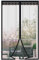 DIKER Fliegengitter Magnet Tür, 100x230cm Fliegenvorhang Magnet Balkontür Ohne Bohren, Insektenschutz Vorhang, Moskitonetz türe, fliegentüren für Wohnzimmer Terrassentür (Schwarz)