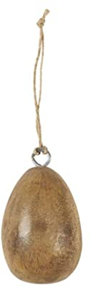IB Laursen - Osterei zum Aufhängen - Mangoholz - Farbe: Natur - (ØxH) 3,5 x 5 cm