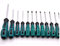 Fongmore Juego de 12 destornilladores magnéticos de cabeza triangular tipo U Y3 Y4 Y5 Y6 U1.7 U2.0 U2.3 U2.6 TA1.8 TA2.0 TA2.3 TA3.0 antideslizantes para reparación de mejoras del hogar