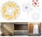 Motion Sensor Light Strip with Dual Power Supply and Auto Shut-Off Timer, Night Light, 3M Motion Activated Waterproof LED Strip Light for Kitchen, Under Cabinet, Bedroom, Shelf, Bed Warm White