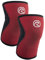 Rehband Benda per ginocchio Powersport, fascia per ginocchio per Cross Fit e allenamento pesante in neoprene da 5 mm, Colore:Rosso - 1 Paio, Misura:M