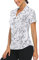 Workout Tops for Women UK, Women's Golf Clothing Elegant Ladies Fitted Tops Womens Golf Apparel Lightweight Breathable Yoga Tennis Gym Sports Shirts Marble-L