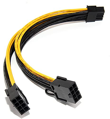Bumdenuu 18 AWG 8 Pin A Dual 8 Pin (6 + 2) GPU Netzteil für K80 M40 M60 P40 P100, 20 cm