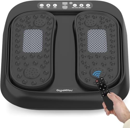 Good4You - Fußmassagegerät Zirkulation mit Vibrationsplatte - Blutzirkulationsgerät - Für Beine, Füße und Rücken - Massagekissen - Massagegerät - Fussroller