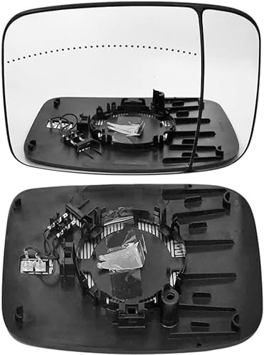 Außenspiegel für Opel Vivaro B 2014-2017 2018 2019, Beheizbar Asphärisch mit Trägerplatte Ersatzspiegelglas für Außenspiegel Auto Zubehör,left