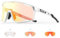 KAPVOE Lunette de Cyclisme Photochromique Homme TR90 Cadre Lunette Vélo VTT Femme Protection UV400 Lunette de Soleil Pour Vélo Course Conduite Running Rose