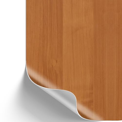 SA ROCA [13,89€/m²] Klebefolie in Holz-Optik inkl. Rakel & E-Book I Selbstklebende Holz Folie für Möbel & Küche - hitzebeständig & abwaschbar I Möbelfolie I Dekofolie (Erle mittel, 3m x 90cm)