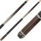 Robertson Pool Billard Queue Modell R-4, 2 teiliger Billardqueue mit Leinengriffband, Cue Länge 147 cm, 13 mm Profi Klebeleder, Edelstahl Schnellverschluss, Ahornholz, schwarz-weiß, inkl Gewindeschutz