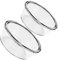 ABOOFAN 2pcs Oven Proof Glass Disc Salad Bowl for Air Fryer Accessories Heat Resistant Serving Bowl