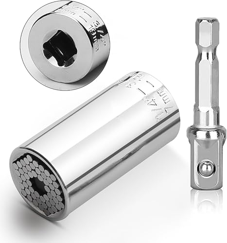 FEELNTEA Super Socket Unscrew,Universal Socket Wrench,Wrench Set Universal Socket Gifts for Dad Birthday Gifts for Him, Gadgets for Men Gifts (7-19mm)