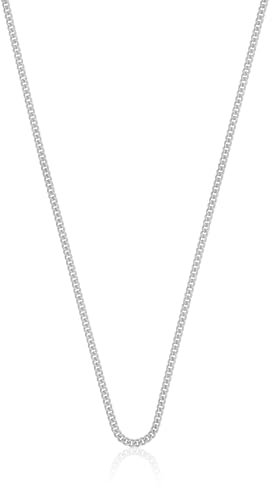 MUAU Schmuck Collier Rundpanzer Weissgold 750, 1.6mm, 55cm