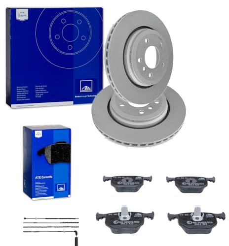 ATE Bremsscheiben 320mm + CERAMIC Beläge hinten passend für 3er E46 330i 330d