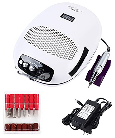 Sèche-ongles UV LED 3 en 1 140 W avec aspirateur à ongles et aspiration pour ongles en gel, manucure, design d'ongles, salon de manucure et lumière LED