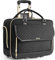 Arcoyard Rollende Laptoptasche für Damen, 43,9 cm (17,3 Zoll), Roll-Aktentasche mit Teleskopgriff, Arbeitstaschen mit Rollen, Computertasche für Lehrer, diamond black, Medium, Raute