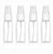 SOPSTUO Spray Bottles - 4 Pack Fine Mist Atomiser Empty Travel Spray Bottles for Toiletries Perfume Toners Rose Water Cosmetics