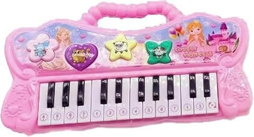 MIXEL Electronic Organ Piano Keyboard Toy, Educational Toy, Hand-Eye Coordination & Music Theory, Hands-On Training, Sense of Musicality, Develop Musical Talent, Birthday Gifts For Kids (Pink)