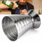 Jigger Spirit - Taza medidora de 75 ml, 75 ml, 5 cucharadas, jiggers de cóctel, cóctel multifunción para vino, cóctel, barman, onza, barra para fiesta, color plateado