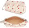 FINPAC Federmäppchen Pencil case, Cord-Stoff Mäppchen mit Handschlaufe Große Kapazität Federtasche Schulmäppchen Schreibwarenbeutel Bleistiftbeutel Stiftetasche für Schule Büro (Erdbeere)