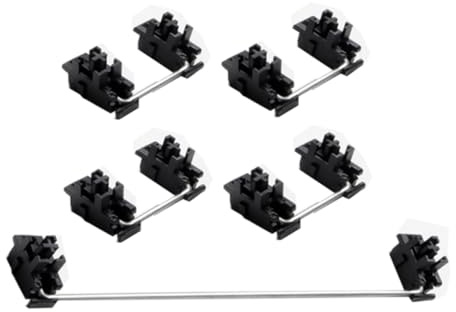 NUOBESTY 6.25u and 2u Satellite Shaft for Mechanical Keyboard Abs Black | High Performance, Easy Installation, Stable Characteristics, for Enter Key and Backspace Key Use