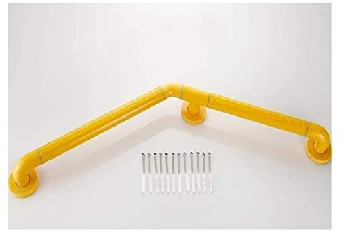 Grab Bars Bathroom Handles Grab Toilet Hand Grab Rail Hand Shower Safety armrest, Pregnant Elderly Disabled Woman Light Circle with Anti Slip Padding Handrail Toilet