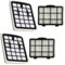 Juego de 2 filtros HEPA de filtro de polvo, juego de repuesto para aspiradora NF para Apollo sin bolsa, recipiente para aspiradora, taza de polvo con secundario
