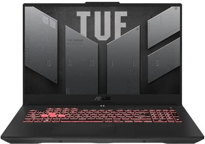 ASUS TUF A17 | 17,3 FHD 144Hz | AMD Ryzen 7 7435HS | RAM: 128GB (DDR5) | SSD: 8TB | NVIDIA RTX 4060 | beleuchtete RGB Tastatur | Windows 11 Pro | Office 2024 Pro #mit Notebooktasche