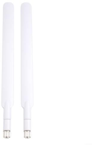 Dual 4G LTE External Antenna Set with For SMA Connector 5dBi Gain for B880 B310 B315 E5186 B525 B535 B593 Frequency 698 2700MHz (white)
