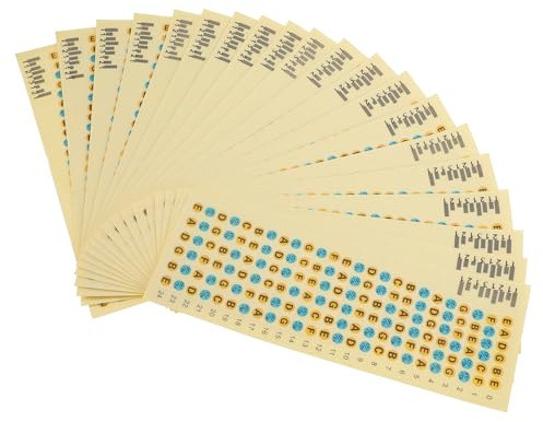20 Gitarren Übungsmarkierungen Griffbrett Stück Aufkleber für Anfänger | Pvc Khaki, Leicht Ablösbar und Klebend, für E-gitarre und Folk Gitarre zum Lernen