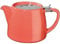 Tea People Forlife Stump Teapot 530 mL 18 Oz., Suitable for 2 Cups, Coral,Orange