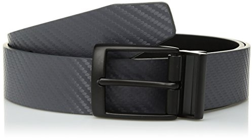 Nike Herren Standard Carbon Fiber Textur Reversible Belt Dunkelgrau/Schwarz, 36