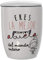 DRW Taza infusión Filtro Acero INOX Eres la Mejor Abuela del Mundo Entero 385ml 8,5x10cm