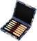 Bnineteenteam Oboe Reeds Case Saxophon Reeds Box aus Holz und Seide Abdeckung Reed Fall(Blau) Musikinstrumentenzubehör Zubehör Für Musikinstrumente