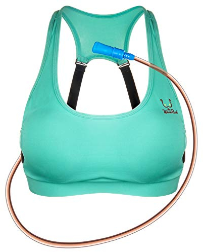 The Original WineRack Booze Bra Flask - Adjustable Design - Holds 25oz of Booze (Turquoise, Medium)