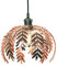 Traditional Fern Leaf Designed Easy Fit Ceiling Pendant Light Shade in Shiny Copper Finish | 28cm Diameter | 60w Maximum by Happy Homewares